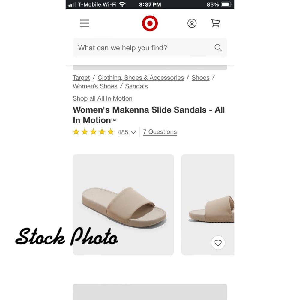 Women’s All in Motion Sandals in Taupe NWT